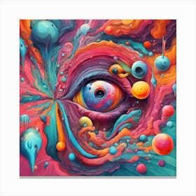 Eye Of The Psychedelic Canvas Print