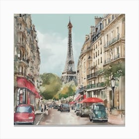 Paris Street Canvas Print