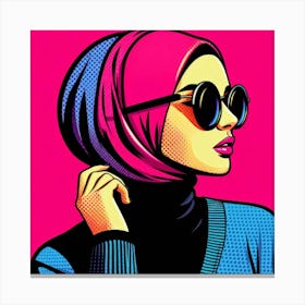 Pop Muslim Woman 5 Canvas Print