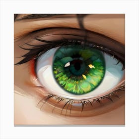 Green Eye 1 Canvas Print