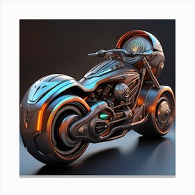 Futuristic Motorcycle 5 Canvas Print