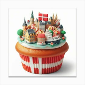 Coppenhagen Cupcake 1 Canvas Print