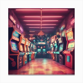 Arcade Game Canvas Print