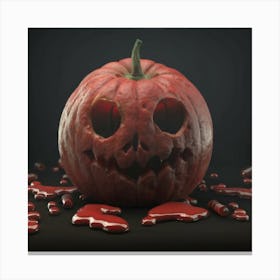 Halloween Pumpkin - Halloween Stock Videos & Royalty-Free Footage Canvas Print