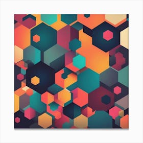 Abstract Geometric Pattern 45 Canvas Print