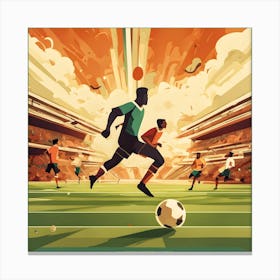 Soccer Poster Canvas Print