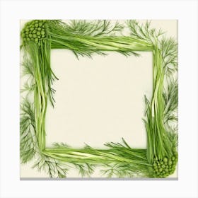 Dill Frame Canvas Print