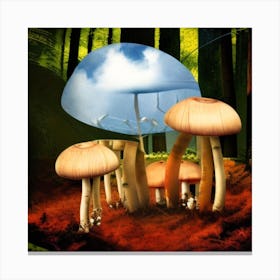 Mushroom Forest 5 Canvas Print