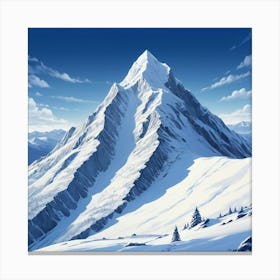 Snowy Mountain 1 Canvas Print