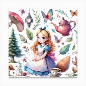 Alice in Wonderland 3 Canvas Print