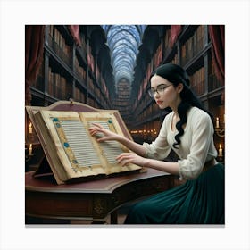 The Young Librarian 1 Canvas Print