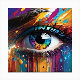 Eye Painting 2 Canvas Print