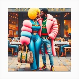 Gucci Love Canvas Print