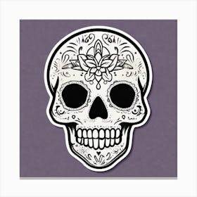 Sugar Skull 6 Canvas Print