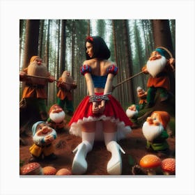 Snow White And The Seven Dwarfs 16 Canvas Print