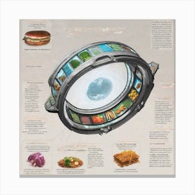 Star Wars Galaxy Of Food Canvas Print