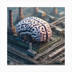 Brain In The City 9 Canvas Print