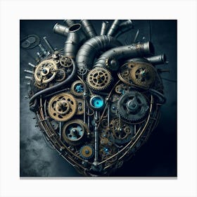 Steampunk Heart 2 Canvas Print