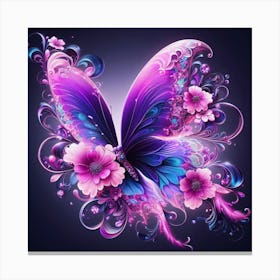 Butterfly Hd Wallpaper Canvas Print