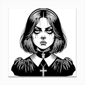 Gothic Girl Canvas Print