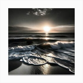 Sunrise Over The Ocean 9 Canvas Print