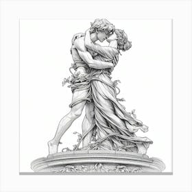 True Love Coloring Canvas Print