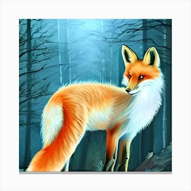 Forest Fox Canvas Print