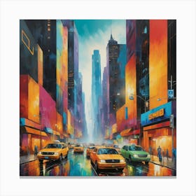 New York City Art Print 3 Canvas Print