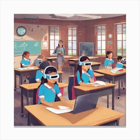 Vr Classroom 1 Canvas Print