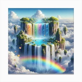 Rainbow Waterfall 2 Canvas Print