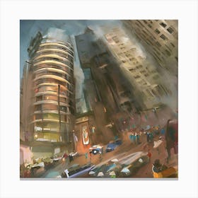 The Building Canvas Print