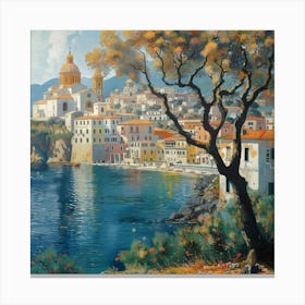 City By The Sea Canvas Print