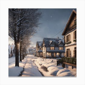 Winter Scene Canvas Print