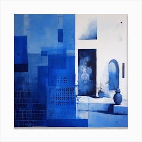 Moroccan Blue Door Canvas Print