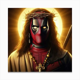 Marvel's Deadpool as Jesus(marvel jesus) Canvas Print