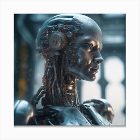 Robot Woman 65 Canvas Print