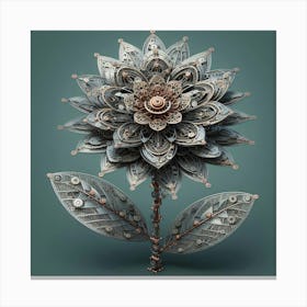 Flower 3d Canvas Print