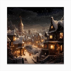 Whimsical Winter Whirl Canvas Print