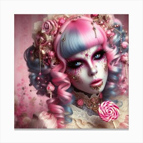 Lollipop Girl 2 Canvas Print