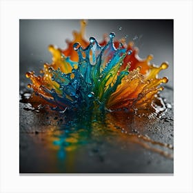 Splash Of Color Canvas Print