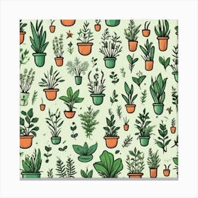 Potted Plants Canvas Print