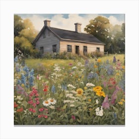 "Wildflower Harmony" Canvas Print