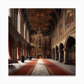 A peek into the castle Canvas Print