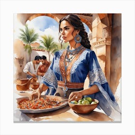 Mexican Woman Canvas Print