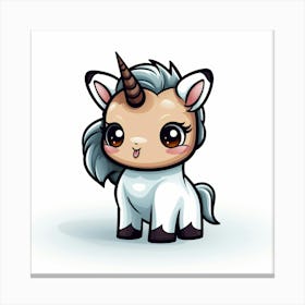 Cute Unicorn 736 Canvas Print