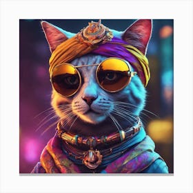 King Cat Canvas Print