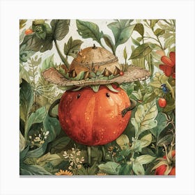 Tomato In The Garden Canvas Print