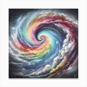 Chalk Pastel Galaxy 3 Canvas Print