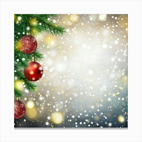 Decorative Snowfall Glow Holiday Tradition Space Festive Light Closeup Decor Season New (22) Canvas Print