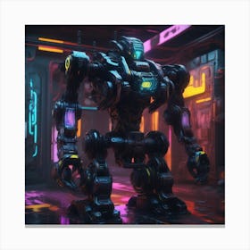 Futuristic Robot 65 Canvas Print
